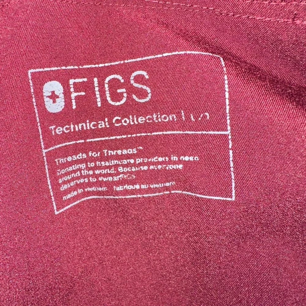 FIGS Tansen Men's Jogger Burgundy size Large Tall po‎ 1645 style mxxsw2004t